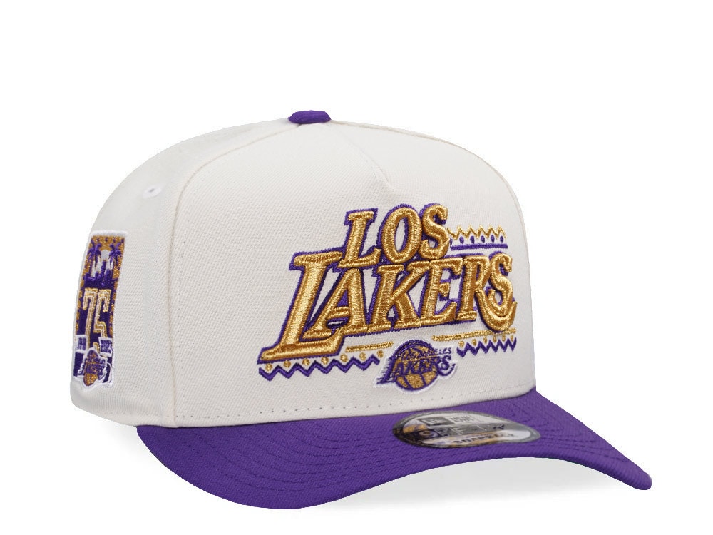 New Era  Los Angeles Lakers 75th Anniversary Chrome Two Tone A Frame 9Fifty Snapback Gorra