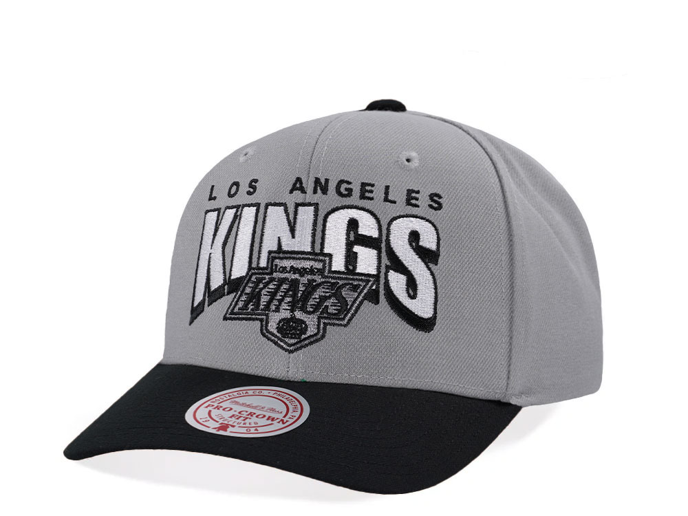 Mitchell & Ness Los Angeles Kings Pro Crown Fit Vintage Gray Snapback Gorra