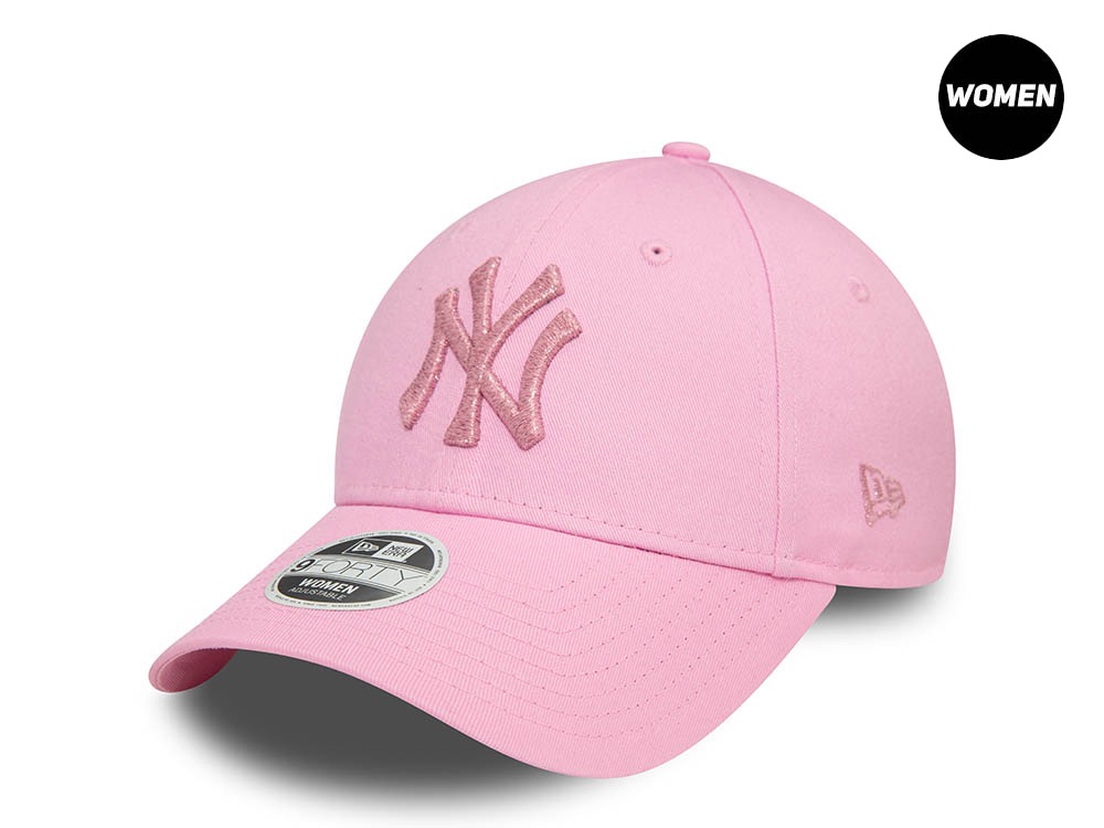 New Era Los Angeles Dodgers Shinny Metallic Pink Womens 9Forty Snapback Gorra