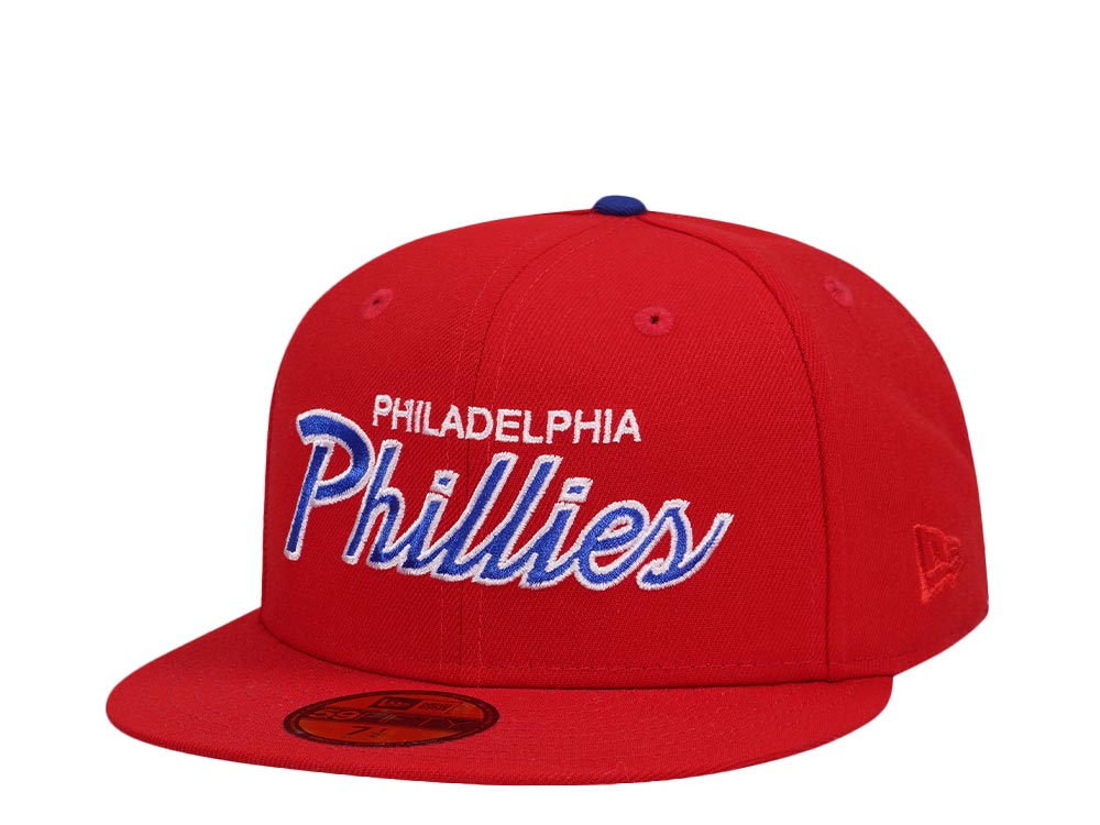 New Era Philadelphia Phillies Red Script Classic Edition 59Fifty Fitted Gorra