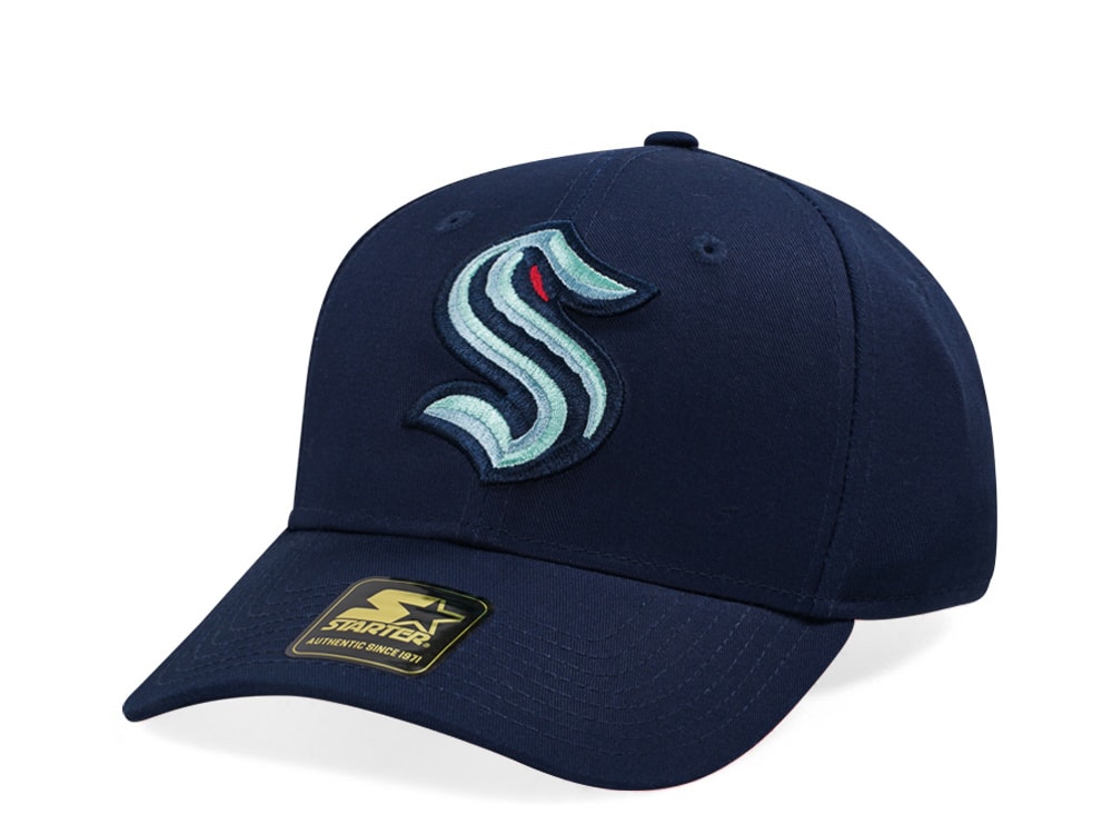 Starter Seattle Kraken Score Cotton Twill Curved Snapback Gorra