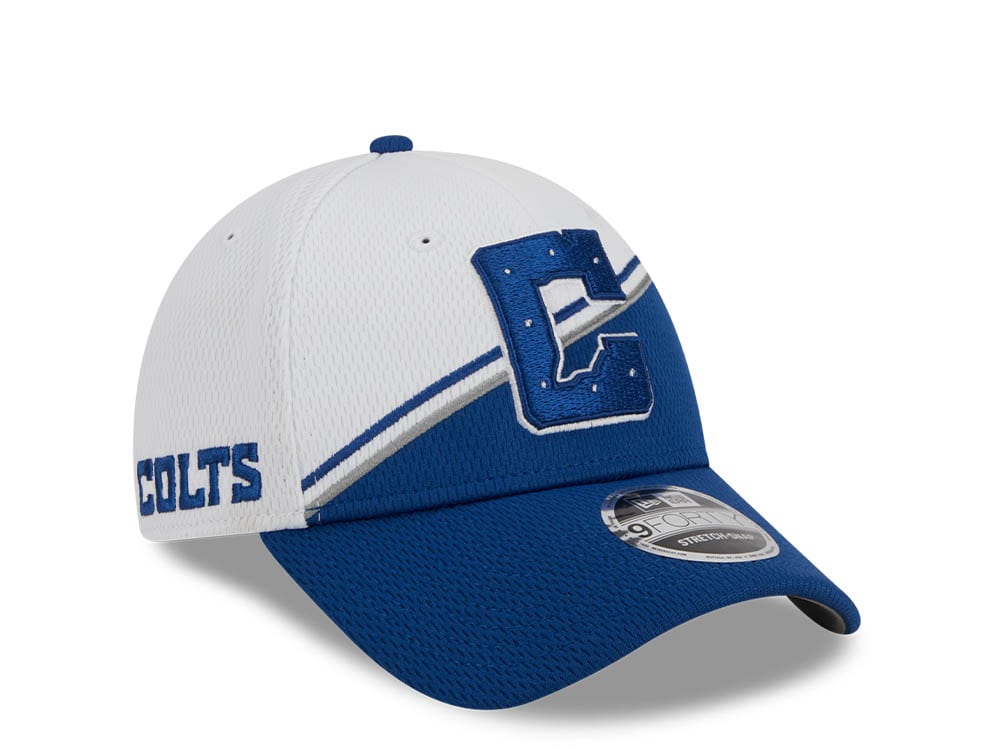 New Era Indianapolis Colts NFL Sideline 2023 Blue White  9Forty Snapback Gorra