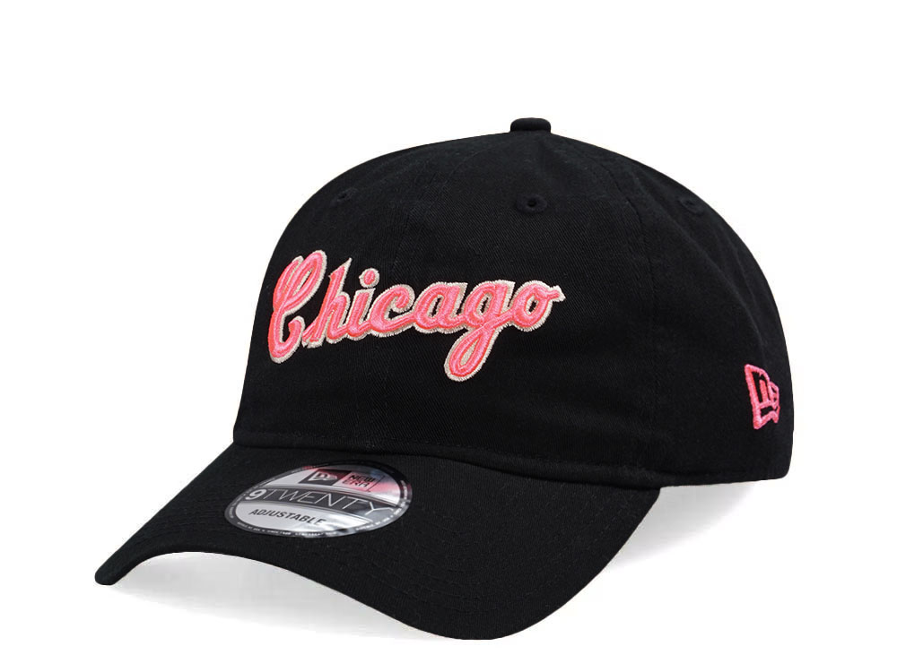 New Era Chicago White Sox Glowy Pink Script Edition 9Twenty Strapback Gorra