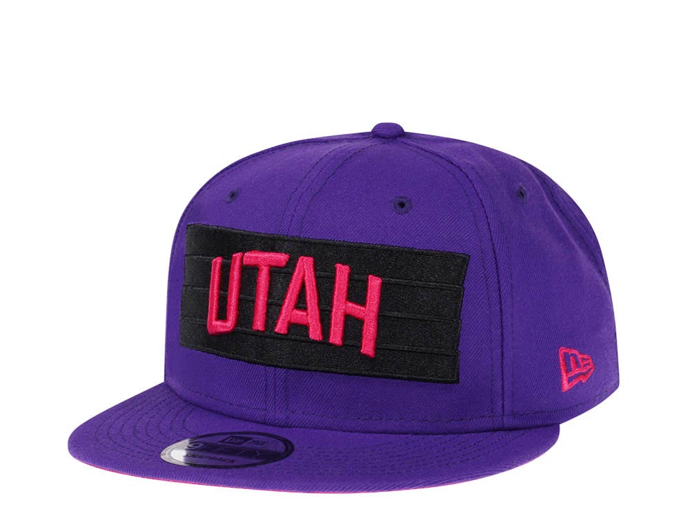 New Era Utah Jazz Purple Script Edition 9Fifty Snapback Gorra