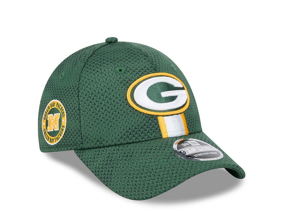 New Era Green Bay Packers Sideline 2024 9Forty Stretch Snapback Casquette