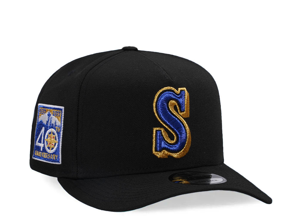 New Era Seattle Mariners 40th Anniversary Gold Throwback A Frame 9Fifty Snapback Gorra