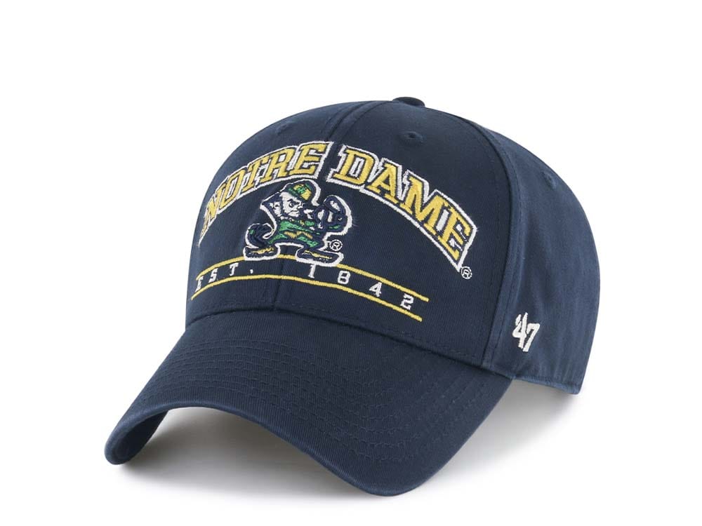 47Brand Notre Dame Fighting Irish Navy Fletcher MVP Strapback Gorra