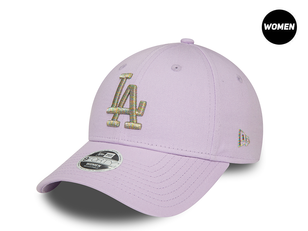 New Era Los Angeles Dodgers Metallic Logo Lavender Womens 9Forty Strapback Gorra