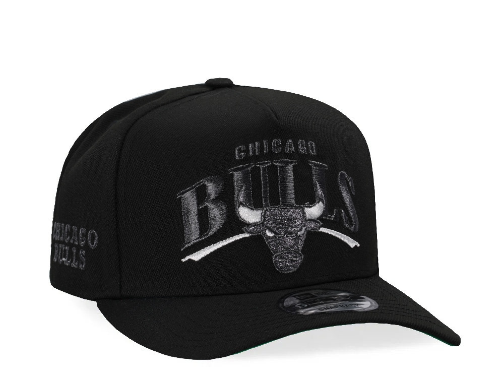 New Era  Chicago Bulls Black Metallic Edition 9Fifty A Frame Snapback Gorra