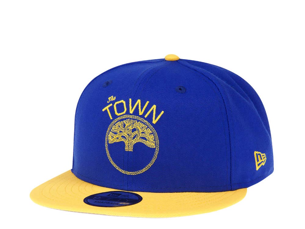 New Era Golden State Warriors Blue Gold Two Tone Edition 9Fifty Snapback Gorra