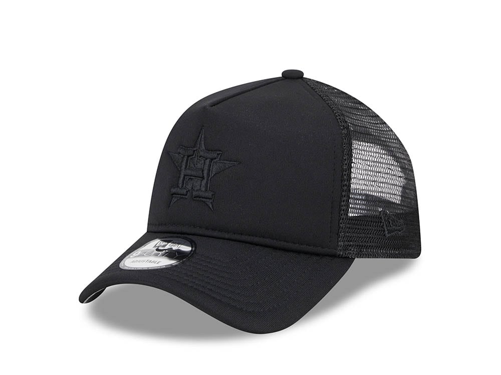 New Era Houston Astros All Day Black Edition 9Forty Trucker Snapback Gorra