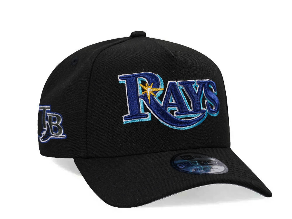 New Era Tampa Bay Rays Black Classic Edition 9Forty A Frame Snapback Gorra