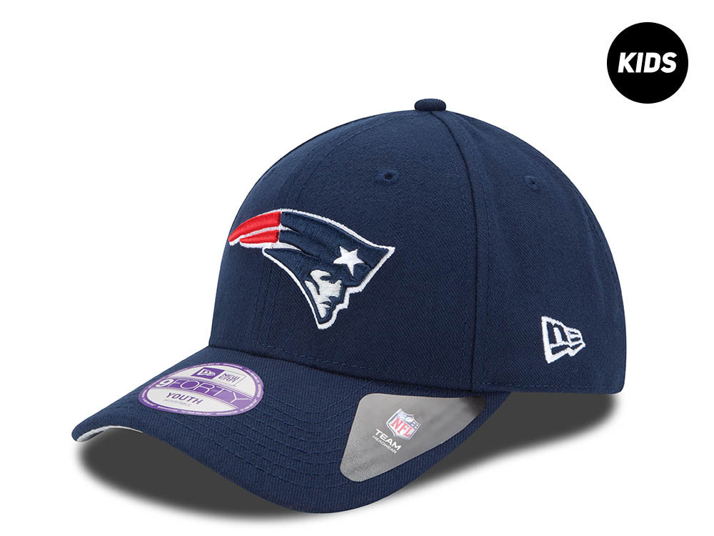 New Era New England Patriots Navy Kids 9Forty Strapback Gorra