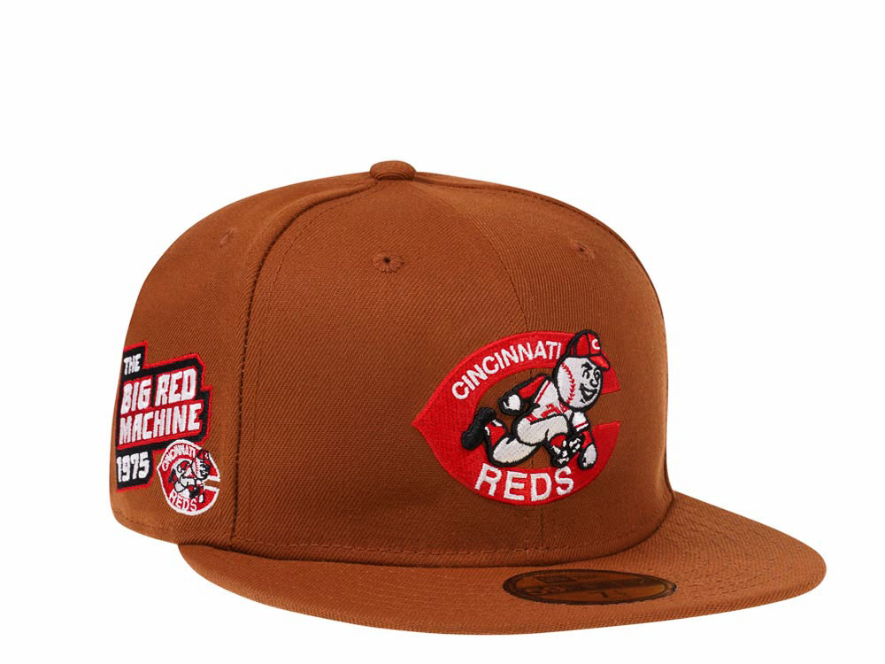 New Era Cincinnati Reds Big Red Machine Bourbon and Suede Edition 59Fifty Fitted Gorra