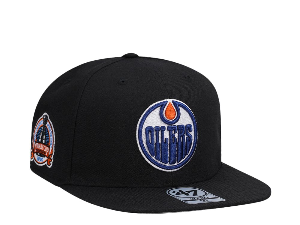 47Brand Edmonton Oilers Stanley Cup 1990 Vintage Black 47Pro Fitted Gorra