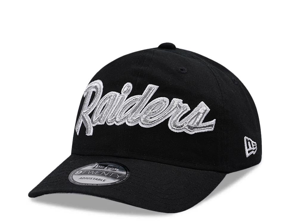 New Era Las Vegas Raiders Black Classic Edition 9Twenty Strapback Gorra