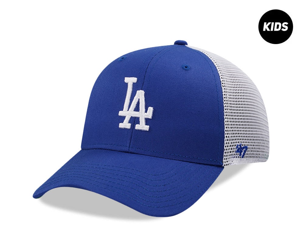 47Brand Los Angeles Dodgers Royal Blue MVP Trucker Kids Snapback Gorra