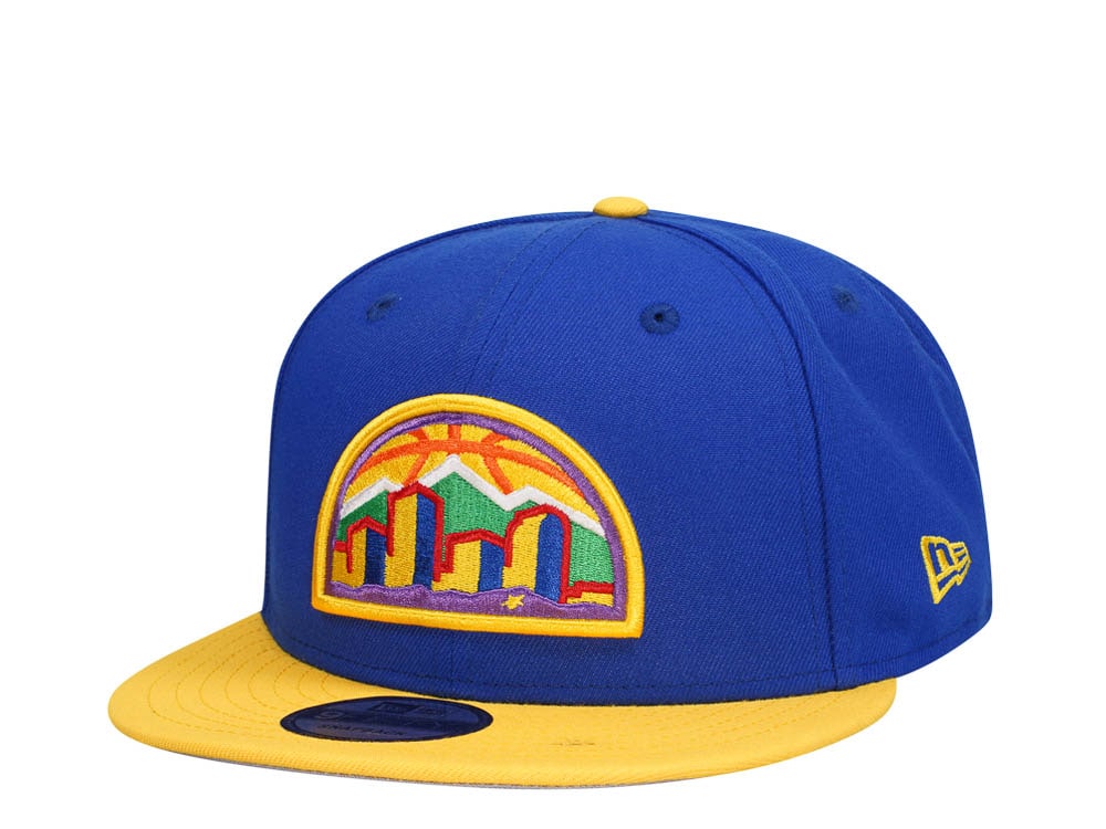 New Era Denver Nuggets Blue Yellow Two Tone Edition 9Fifty Snapback Gorra