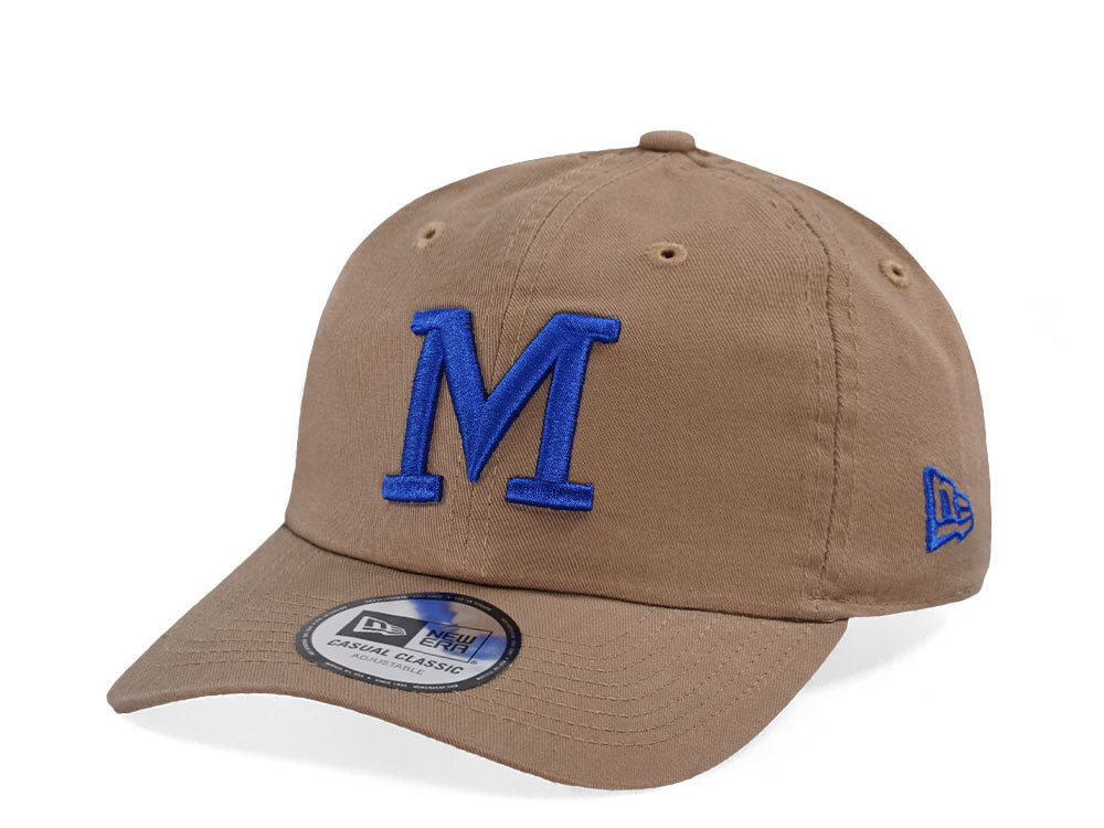 New Era Milwaukee Brewers Khaki Casual Classic Edition Strapback Gorra