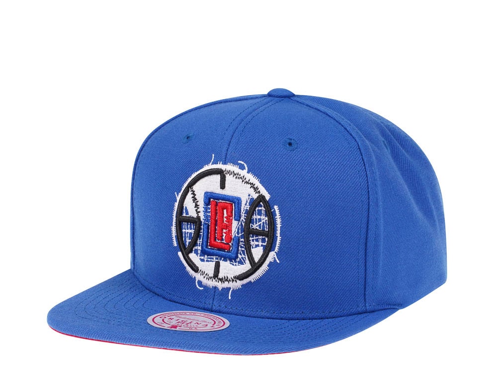 Mitchell & Ness Los Angeles Clippers NBA Embroidery Glitch Hardwood Classic Snapback Gorra