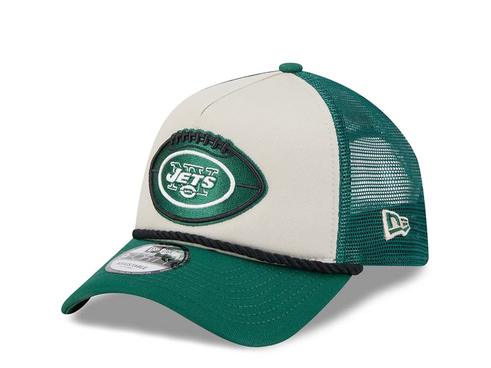 New Era New York Jets Sideline 2024 9Forty A Frame Trucker Snapback Gorra