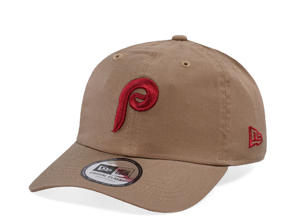 New Era Philadelphia Phillies Khaki Casual Classic Edition Strapback Gorra