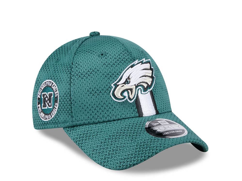 New Era Philadelphia Eagles Sideline 2024 9Forty Stretch Snapback Casquette