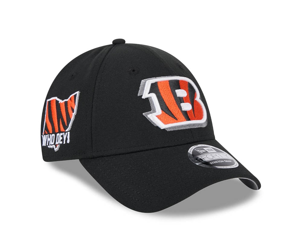 New Era Cincinnati Bengals NFL24 Draft 9Forty Stretch Snapback Gorra