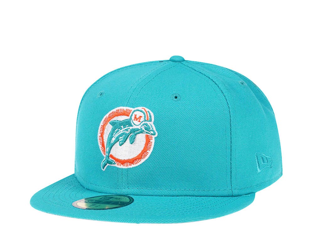 New Era Miami Dolphins Teal Classic Edition 59Fifty Fitted Gorra