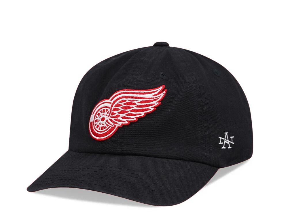 American Needle Detroit Red Wings Black Ballpark Dadhat Strapback Gorra