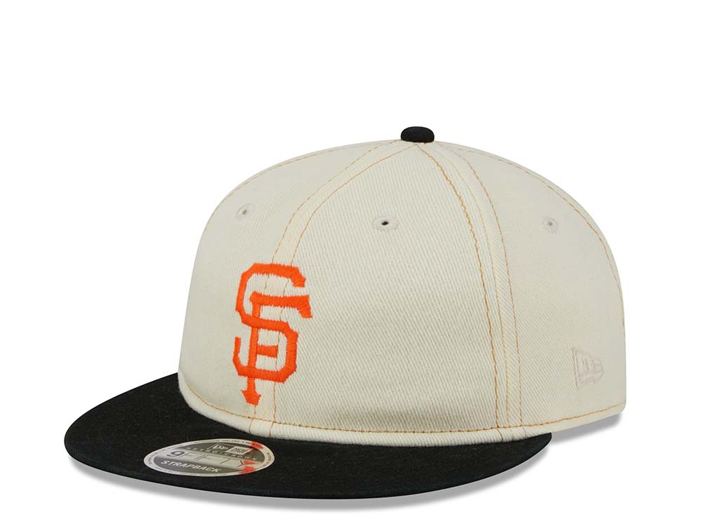 New Era San Francisco Giants Retro Crown Chrome Denim 9Fifty Strapback Gorra