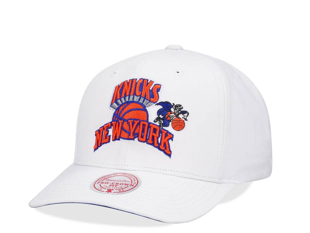 Mitchell & Ness New York Knicks All in Pro White Snapback Gorra