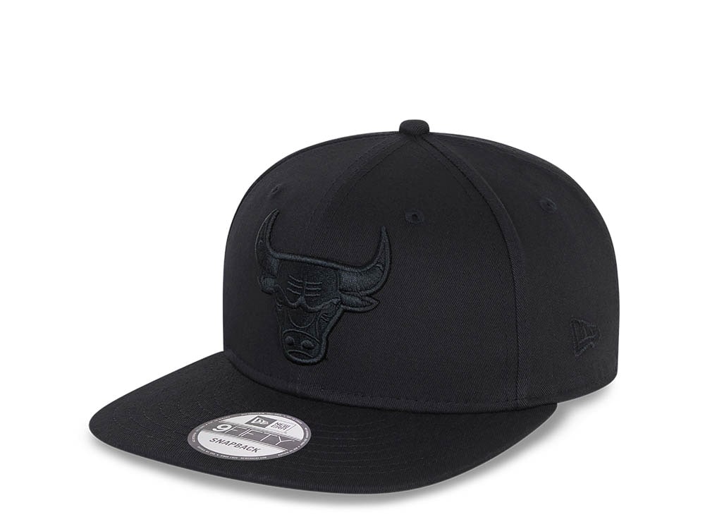 New Era Chicago Bulls All Black 9Fifty Snapback Gorra