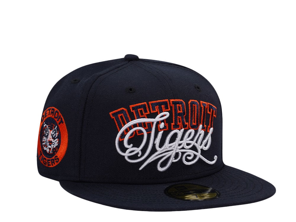 New Era Detroit Tigers Prime Script Navy Edition 59Fifty Fitted Gorra