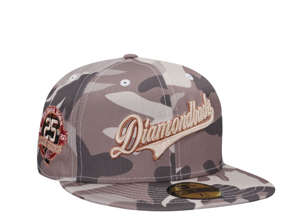 New Era Arizona Diamondbacks 25th Anniversary Camo Copper Edition 59Fiftys Fitted Gorra