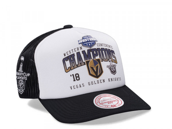 Mitchell & Ness Vegas Golden Knights Champions 2018 Trucker A Frame Two Tone Snapback Cap