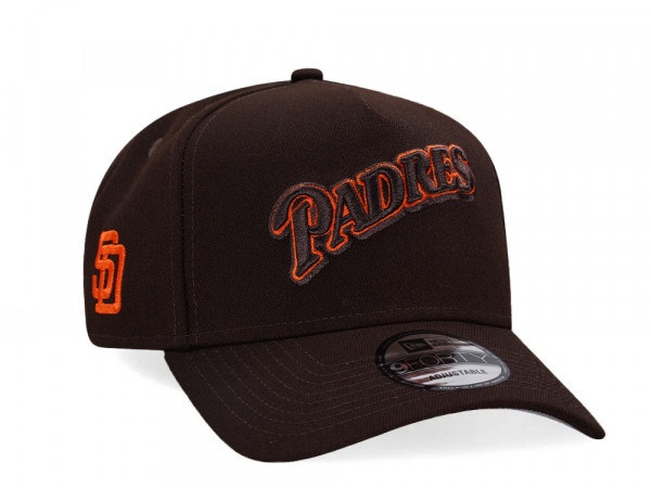 New Era San Diego Padres Burnt Wood Edition A Frame 9Forty Snapback Cap