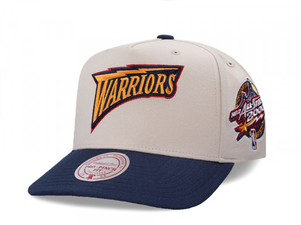 Mitchell & Ness Golden State Warriors All Star 2000 Two Tone Pro Pinch A Frame Snapback Cap