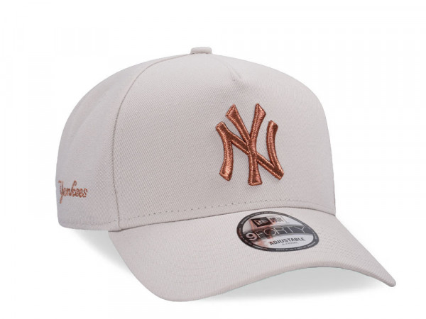 New Era New York Yankees Stone Copper Edition A Frame 9Forty Snapback Cap