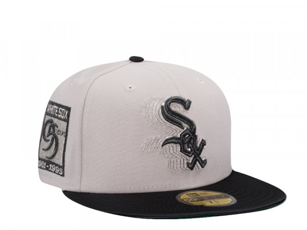 New Era Chicago White Sox 95 Years Cascading Stone Satin Brim Two Tone Edition 59Fifty Fitted Cap