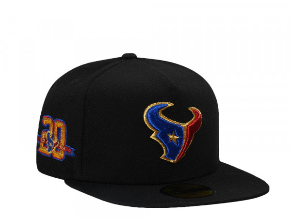 New Era Houston Texans 20th Anniversary Black Throwback Edition 59Fifty Fitted Cap