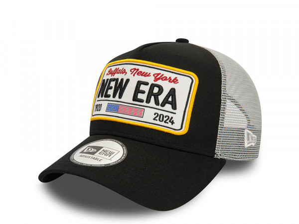 New Era Buffalo New York Black Trucker A Frame Snapback Cap