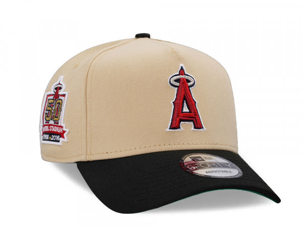 New Era Anaheim Angels 50th Anniversary Vegas Two Tone Edition A Frame 9Forty Snapback Cap