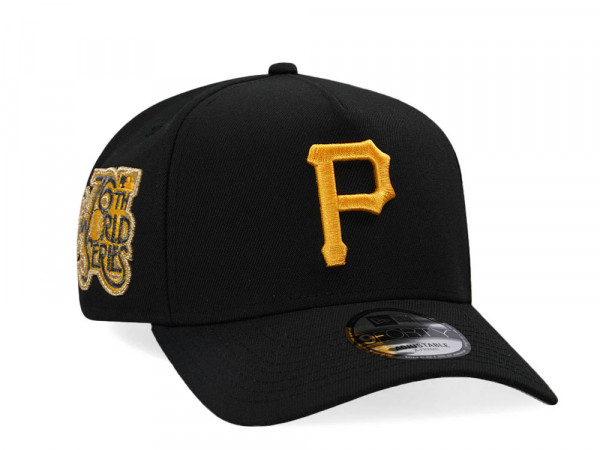 New Era Pittsburgh Pirates 76th World Series Black Gold A Frame 9Forty Snapback Cap