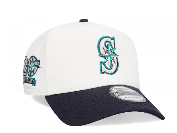 New Era Seattle Mariners 20th Anniversary Chrome Two Tone 9Forty A Frame Snapback Cap
