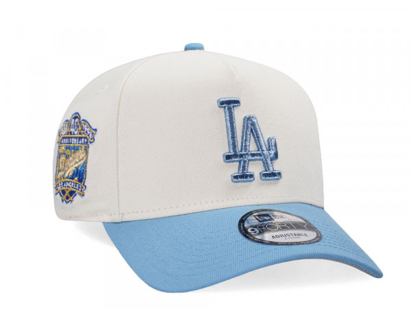 New Era Los Angeles Dodgers 40th Anniversary Chrome Gold Edition A Frame 9Forty Snapback Cap