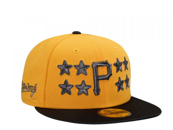 New Era Pittsburgh Pirates Gold Satin Brim Edition 59Fifty Fitted Cap