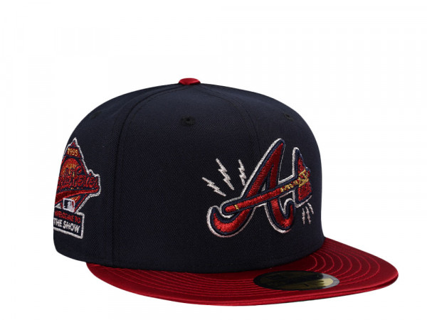 New Era Atlanta Braves World Series 1995 Satin Brim Two Tone Edition 59Fifty Fitted Cap
