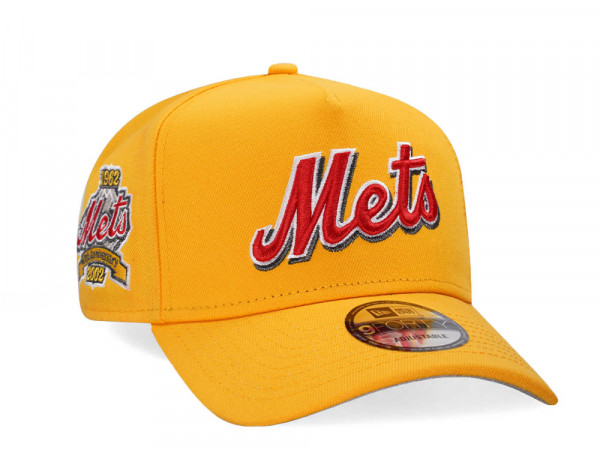 New Era New York Mets 40th Anniversary Yellow Classic A Frame 9Forty Snapback Cap