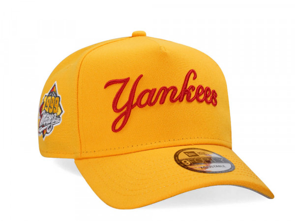 New Era New York Yankees World Series 1999 Yellow Classic A Frame 9Forty Snapback Cap